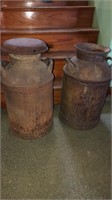 Pair of Milk Cans (Rusty)