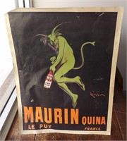 Maurin Quina France Vintage Liquor Adv Poster
