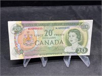 1969 Canada $20 Bill Crisp UNC
