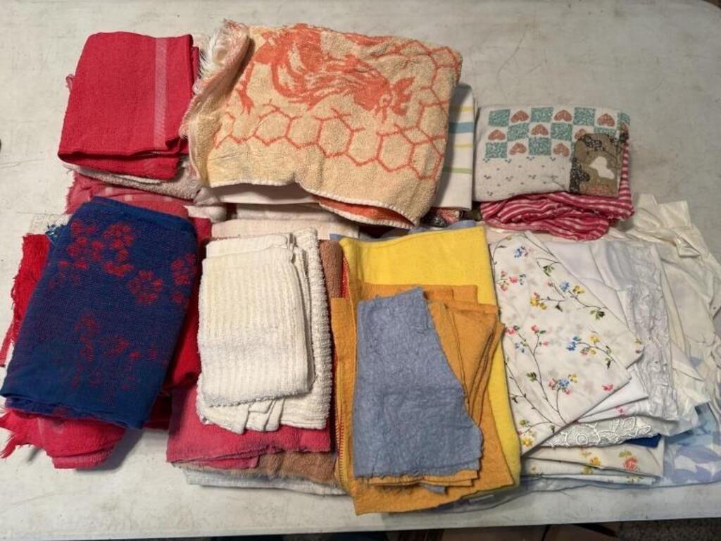 Linens (towels, sheets-used in garage/cleaning)