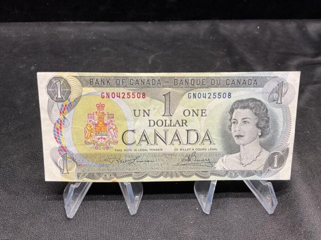 1973 Canada $1 Bill Crisp UNC