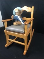 Child size rocking chair, hand crafted
