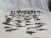 GI Joe and Other Army Weapons and Helmets