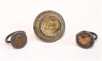 Archaistic Coin Rings, Greek- & Roman-Manner, 3