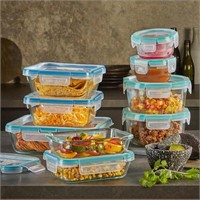 SM4086  Snapware Pyrex 18-piece Glass Food Storage