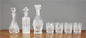 COLLECTION OF CRYSTAL BAR WARE
