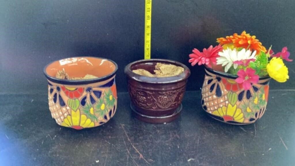 (3) Brand New flower pots