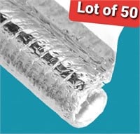 Lot of 50, Therm-L-Wrap | Aluminum and Fiberglass