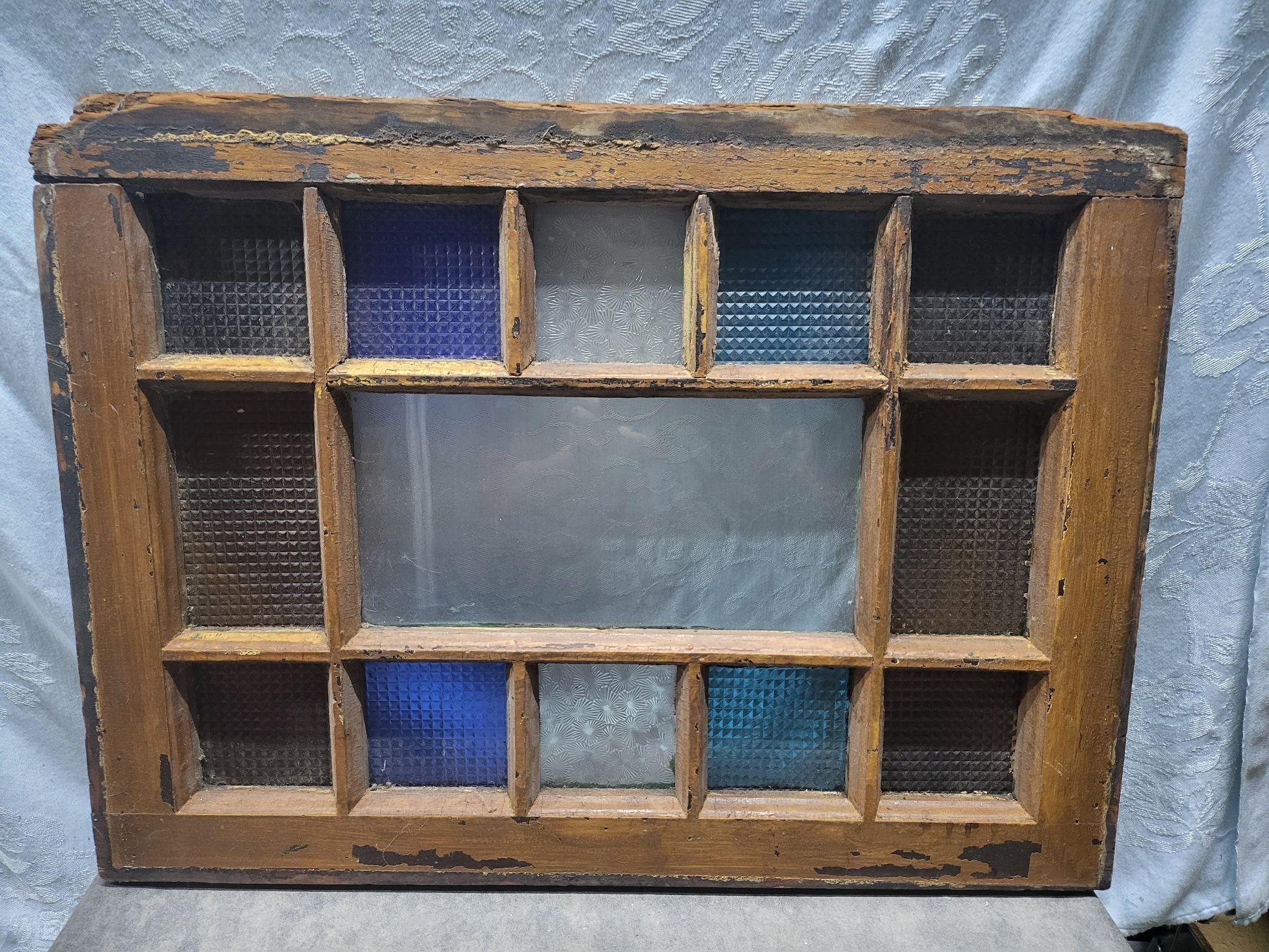 Antique window pane
