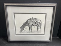 Bernie Brown signed framed print of “Bound and