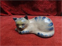P. Wakefield pottery cat figure.
