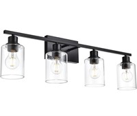 New Vinluz black 4 light bathroom vanity light