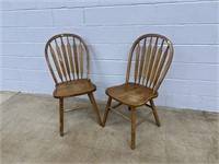 (2) Oak Side Chairs