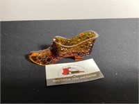 Fenton Amber Colored Shoe