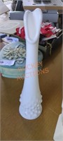 Fenton milk glass bud vase