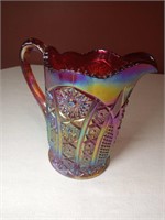 8" Carnival Glass Pitcher