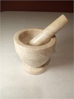 6" Marble Mortar and Pestle