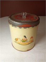 Vtg Cookie Tin