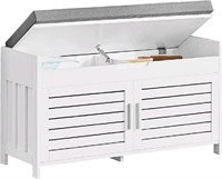 SoBuy, Shoe Bench Storage Cabinet with Foldable Pa