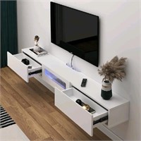 Bixiaomei Floating TV Stand with LED Lights, 71''
