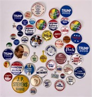 Political Buttons - Ford/Dole, Clinton/Gore,