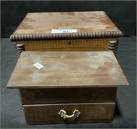Pair Of Wooden Jewelry Boxes.