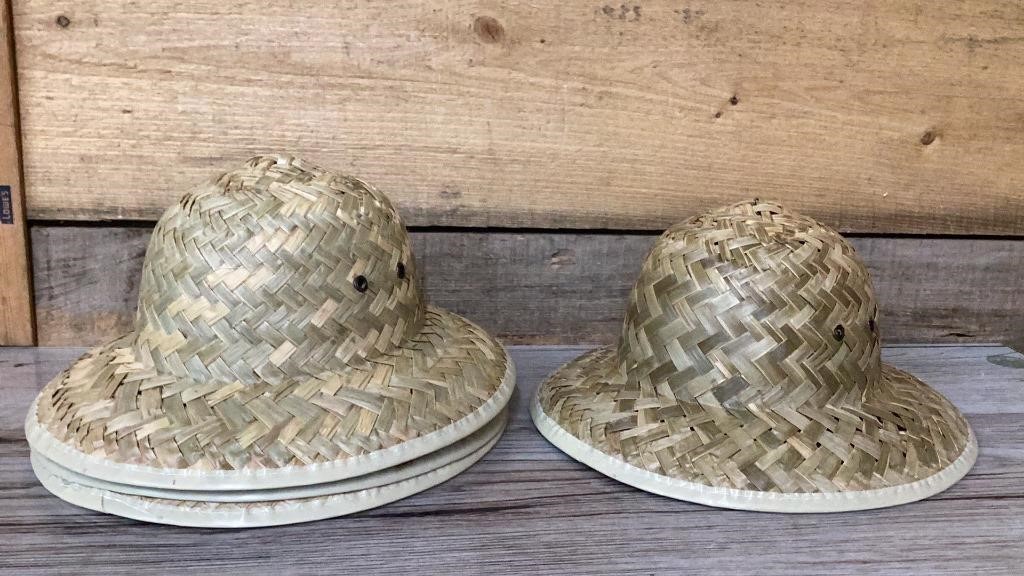 4 new straw hats