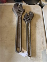 2 Large Crescent Wrenches