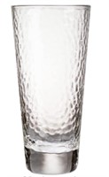 Hammered Texture Highball Glasses Clear 2 pcs