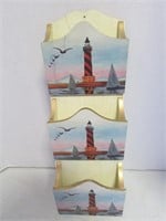 Wooden, Beach, Lighthouse, Mail Organizer