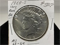 1928-S Silver Peace Dollar! RARE DATE!