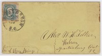 CSA Stamp Cover #12 tied by Charleston SC CDS to H