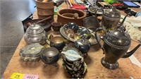 Vintage Mortar + Pestles, Tea Pots, Cups