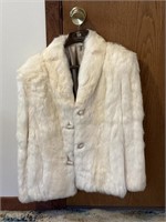 Vintage women's rabbit fur jacket estimated size