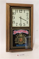 Seagram's Mixer Wall Hanging Clock