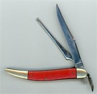 Imperial Red Handle Knife 5”