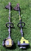 2 "Ryobi" Gas Powered Weed / Lawn Trimmers