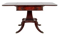 George III Style Flame Mahogany Pembroke Table