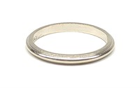 14K White Gold Band Ring (sz 5.25)