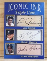 Lou Gehrig Mickey Mantle Jackie Robinson