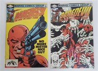 Vintage 1982 #180 & #184 DAREDEVIL Comic Books