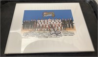 Signed Philadelphia 76ers Framed Team Photo.