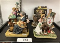 4 Norman Rockwell Figurines.