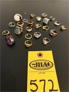 Rings-(2)10k Gold , (2) 925 Silver, (1) 14k Gold