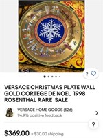 K - ROSENTHAL GERMANY VERSACE PLATE 12"DIA (B46)