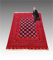 ESTATE ORIENTAL CARPET RED FIELD ORIENTAL