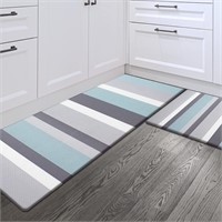 $43 (17"x28"&17"x47") 2PK Kitchen Floor Mat