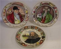 Three Royal Doulton series cabinet plates