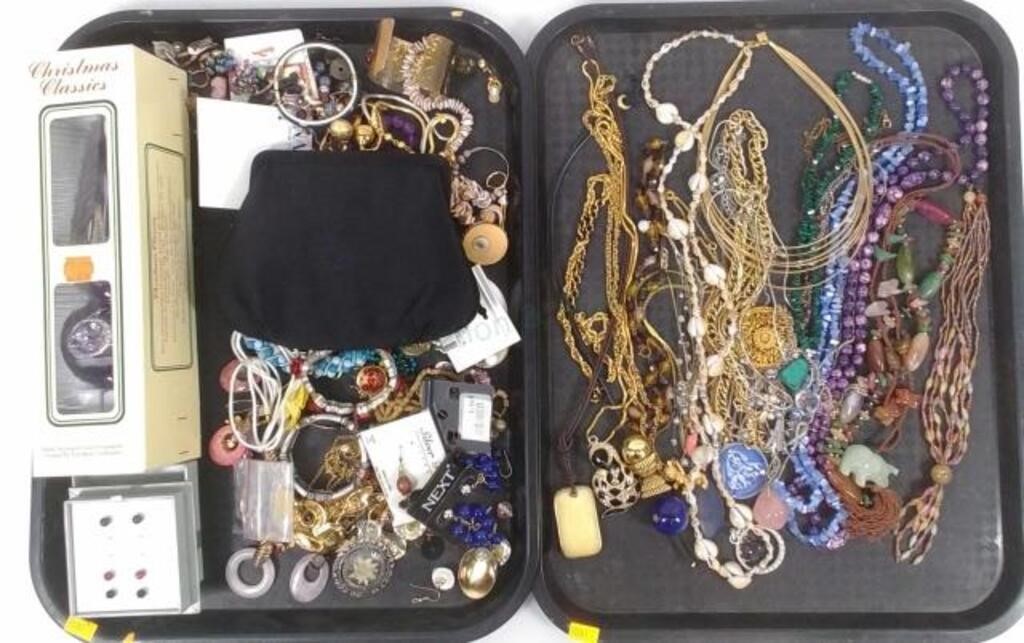 Assorted Fashion Jewelry, Earrings, Clutch Purse