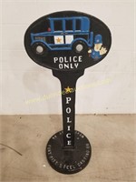 Police Car Curb Stand